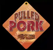 PULLED PORK Diamond Concession Sign-Trailer, Restaurant 12" x 12" 2 sided