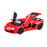 Catzon 1:32 LP740 Alloy Car Model with Pull-Back Functionality and Sound Light Effects-Red