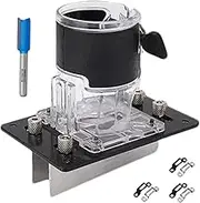 zjhukfmc Trimming Machine Slotted Bracket - 2 in 1 Mortising Jig - Multifunctional Slotting Bracket for Cabinet Door Furniture Panel Connections Wardrobe