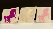 Lot Of 3 Vintage 80’s UNICORN Stickers