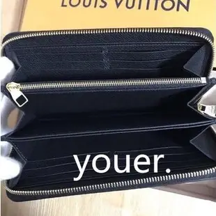 二手正品LV Louis Vuitton LV ZIPPY 壓花 拉鍊 長夾 M61864 M62121