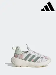 adidas White Mono Fit Dino Trainers (E41977) | $69