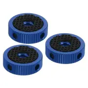 3Pcs 1/4" Screw Hole Camera Tripod Mount Adapter Rubber Pad Rubber Washer, Blue