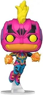 Funko PoP! Captain Marvel - Captain Marvel Blacklight Vinyl Figure, 10 cm Height