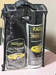 RAGGTOPP CONVERTIBLE FABRIC TOP CARE KIT CLEANER TWIN PACK UV BLOCKERS + BAG