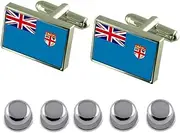 [Select Gifts] Shirt Dress Studs Fiji Flag Cufflinks
