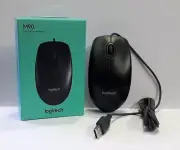 *NEW Logitech M90 Optical Wired Mouse Black USB Optical Tracking