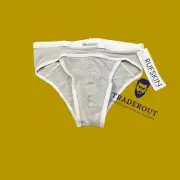Rufskin Men cloud grey contour cotton stretch brief underwear size S M