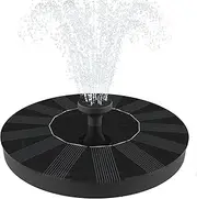Solar Fountain, Solar Powered Bird Bath Fountain Pump 1.3W Solar Panel Kit Water Pump,Outdoor Watering Submersible Pump for Pond, Pool, Garden, Fish Tank, Aquarium