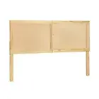 Artiss Rattan Bed Frame Double Size Bed Head Headboard Bedhead Base Pine RIBO