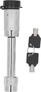 Trailer Hitch Lock Pin Set, Hitch Receiver Pin Lock, Trailer Receiver Lock, with Keys 5/8 Diameter 3 Inch Length Truck Car Ship Hitch Pin for Class III IV 2in 2-1/2in Receiver (TYTCS75C (Silver))