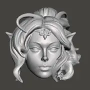 Elven Queen custom head for Mythic Legions and other action figures