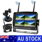 Digital Wireless 7" Quad Monitor Splitscreen Reversing Camera 12-24v For Truck