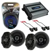 Fit Pontiac Montana Mini Van 1999 Speaker Upgrade Kicker (2) DSC65 HA-A400.4 Amp