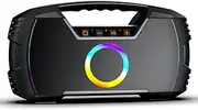 B 1974 BT Speaker 80W Wirel Portable Dazzling Colourful Subwoofer Support BT/AUX/TWS/U Disk Light Effect