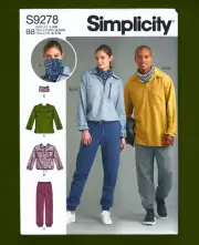 Sportswear Sewing Pattern~Pullover Tops, Pants (Sizes L-XXL) Simplicity 9278