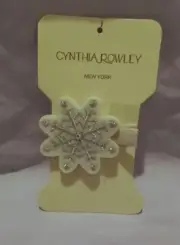 Cynthia Rowley Snowflake Hair Clip Barrette