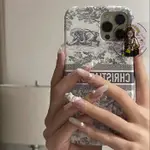 SHAW二手 DIOR 灰色 叢林 動物 TRAVEL IPHONE 12 PRO 專用 手機殼 現貨