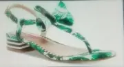 Betsey Johnson Women's Austen Sandal, Green Multi, 6 M US