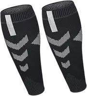NULYLU 2 Pcs Leg Warmers Calf Compression Socks Men Running Sleeves Basketball