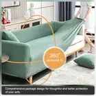 Elastic Sofa Covers Geometric ArmChair Cover Knitted Grid Fabric Sofa Slipcovers