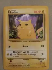 1999 Pokemon Card Game #58 Pikachu with Yellow Cheeks EX-MT