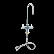T&S Brass 5F-2SLX05 Single Hole Deck Mount Mixing Faucet w/ 5-1/2" Swing Spout