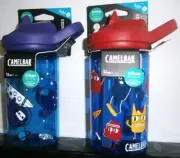 2 X CamelBak Eddy Kids 400ml Water Bottles NEW Child Safe Spill Proof