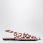 [The Attico] Mud coloured Grid ballerina 38 IT Beige