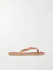 [Ancient Greek Sandals] Ancient Greek Sandals - Dihalo Leather Flip Flops - Neutral - IT41 IT 41 Neutrals