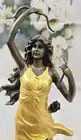 BRONZE SCULPTURE ART DECO NUDE DIANA HUNTRESS FIGURE FIGURINE MYTHICAL DECOR