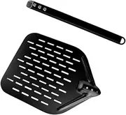 Perfk Pizza Peel Pizza Paddle Professional with Detachable Handle Turning Peel Baking Turner for Pancake Cheese Omelette Fruit Cafe, Style A
