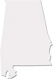 Alabama Yellowhammer State Tide Pride Decal Sticker - White 5" Vinyl Decal for Cars, Macbooks, and Other Laptops