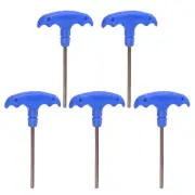 5pcs H4 T-Handle Hex Key Wrench 4mm S2 Steel T-Key Inner Hexagon Spanner