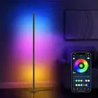 RGB Corner Floor Lamp, Easter Floor Lamp RGBIC Color Changing Corner Lamp LED...