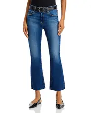 Ag Farrah Mid Rise Bootcut Crop Jeans in Forgotten