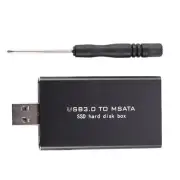 2X(MSATA to USB USB 3.0 to MSATA SSD Enclosure HDD Case L2E7)1707