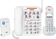 Vtech Careline Corded-Cordless Bundle - NBN Ready Phone System - Corded Desks...