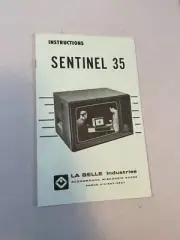 Vintage La Belle Sentinel 35 Operating Instructions Booklet Manual
