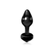 Icicles No. 44 Black Glass Butt Plug