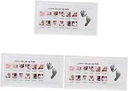 VICASKY 3pcs Photo Frame Handprint Picture Frame Footprint Picture Frame Picture Frame Photo Frame Picture Frame Shower Memories Photo Frame