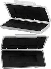2pcs Ssd Protective Box Shockproof Storage Case for M.2 Drives Hard Drive Carrying Case Buckle Design High-Durability Material