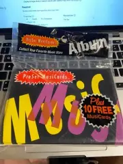 MusiCards 1991 Pro Set Super Stars Unopened Pack and album sealed