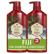 Old Spice Fiji 2-in-1 Shampoo and Conditioner Set for Men Coconut & Tropical ...