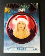 2019 Benchwarmer TIFFANY SELBY Holiday ORNAMENT Pink Variant/4 PLAYBOY Playmate