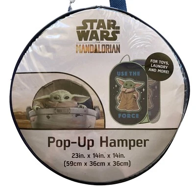 Disney+ Star Wars Baby Yoda Mandalorian Pop-Up Hamper/Toy Storage NEW