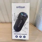 Ortizan X10 Wireless Speaker 360 Sound, Voice, RGB, Type-C Port Sealed