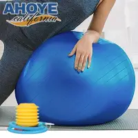 在飛比找momo購物網優惠-【AHOYE】55cm防爆瑜珈抗力球(健身球 瑜珈球 彈力球