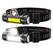Usb Rechargeable Cob Led Headlamp for Outdoor Activities