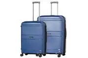 Volair Zurich Hardside 2 Piece Spinner Suitcase Set Large & Medium Navy